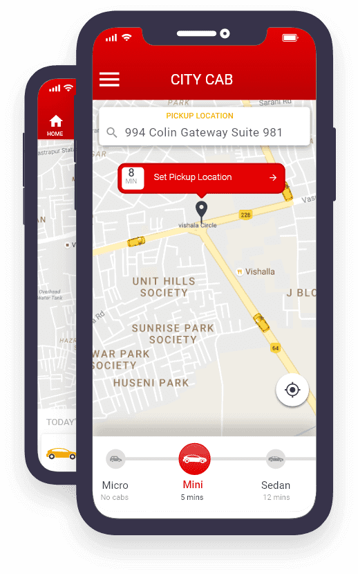 cab booking app use case