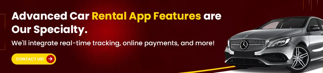 car rental mobile app development