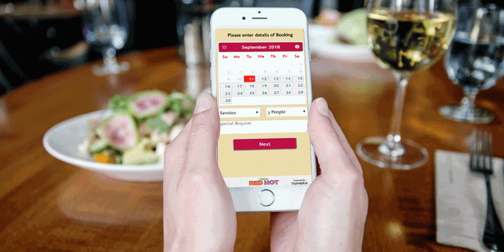 restaurant booking app development