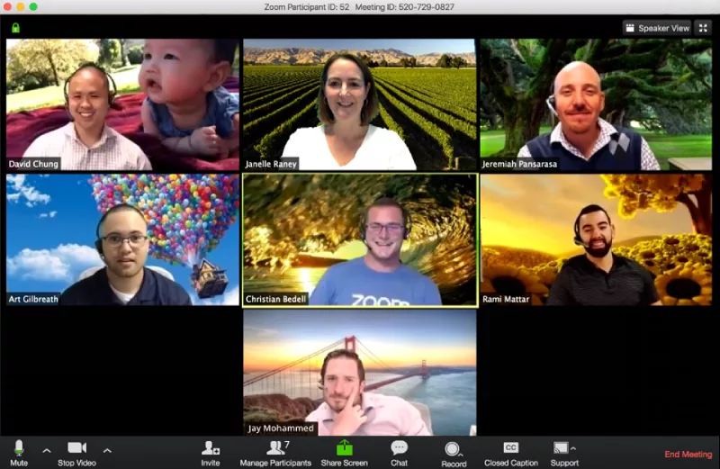 Virtual Backgrounds in zoom