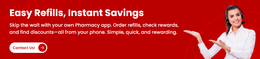 Manage prescriptions, refills, and health info effortlessly. Build your pharmacy app today—reach out now!"