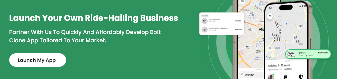 How to develop a ride-hailing app like Bolt